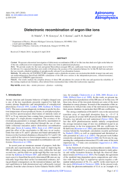 Dielectronic recombination of argon