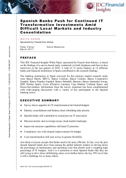 Spanish Banks Push for Continued IT Transformation Investments