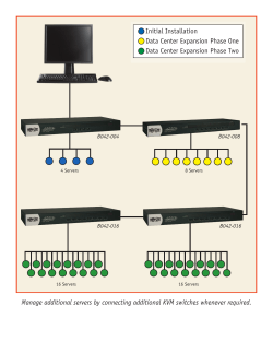 Manage additional servers by connecting additional KVM