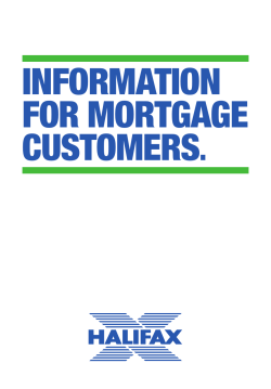 information for mortgage customers.