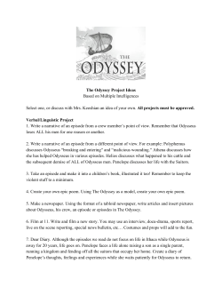 The Odyssey Project Ideas Based on Multiple Intelligences Select