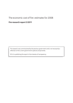 The economic cost of fire: estimates for 2008