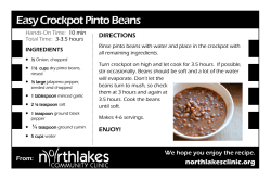 Easy Crockpot Pinto Beans - NorthLakes Community Clinic