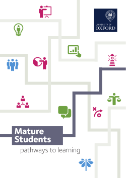 Mature Students - University of Oxford
