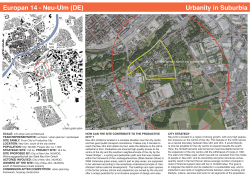 Europan 14 - Neu-Ulm (DE) Urbanity in Suburbia