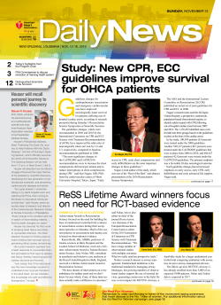 Study: New CPR, ECC guidelines improve survival for OHCA patients