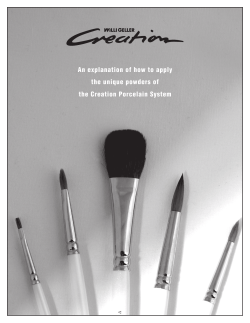 An explanation of how to apply the unique powders