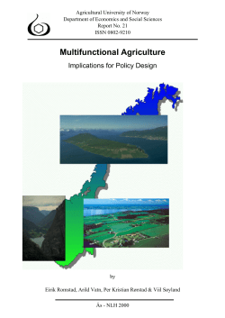 Multifunctional Agriculture