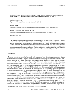 QUANTUM APPROACH TO REACTIVE SCATTERING