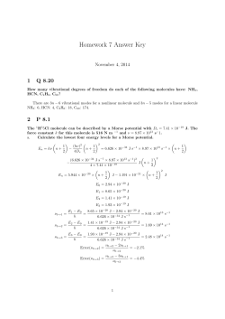 Homework 7 Answer Key