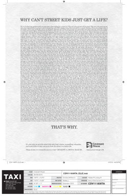 Homelessness - Covenant House Toronto