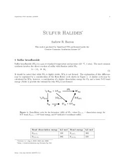 Sulfur Halides