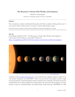 The Resonance of Earth, Other Worlds, and Exoplanets
