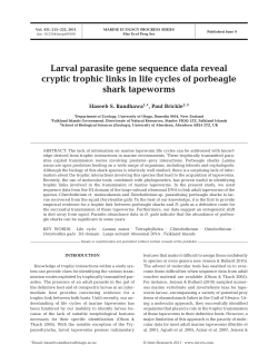 Larval parasite gene sequence data reveal cryptic trophic links in life
