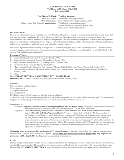 Syllabus  - Sixth College - University of California San Diego