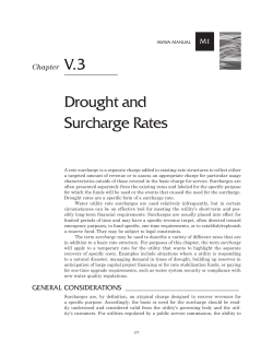 Drought and Surcharge Rates - American Water Works Association