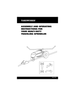 Assembly And operAting instructions for your HeAvy