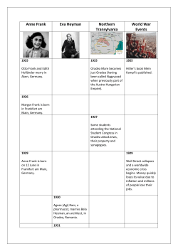 Anne Frank - Asociatia Tikvah