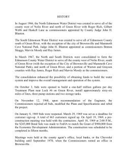 Our History - the Edmonson County Water District