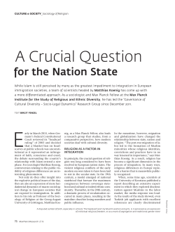 A Crucial Question - Max-Planck