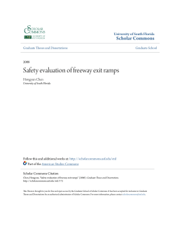 Safety evaluation of freeway exit ramps