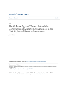 The Violence Against Women Act and the