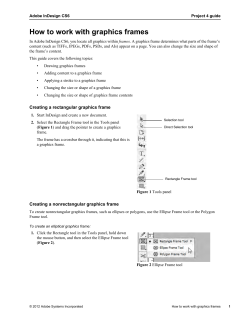 How to work with graphics frames