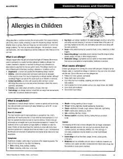 Allergies in Children