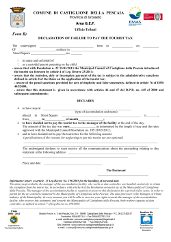 COMUNE DI CASTIGLIONE DELLA PESCAIA