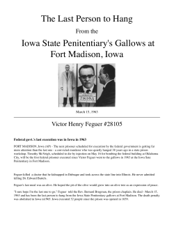 Read about the last hanging at ISP.
