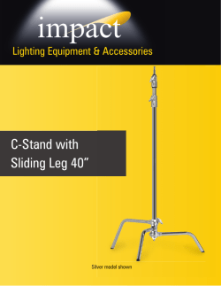 C-Stand with Sliding Leg 40&rdquo;
