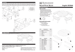 English SS306A Round Picnic Bench