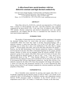 Low-k Silica Film Grown by a New Liquid-Phase