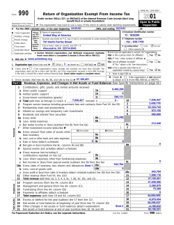 2001 Form 990