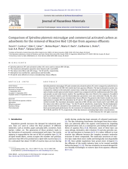 Comparison of Spirulina platensis microalgae and commercial