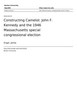 Constructing Camelot: John F. Kennedy and the 1946