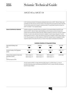 Seismic Technical Guide &mdash; ASCE7-05 to ASCE7-10