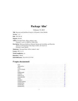 Package `dlm`