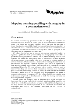 Mapping meaning: profiling with integrity in a post