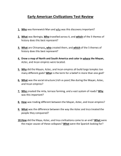 Early American Civilizations Test Review