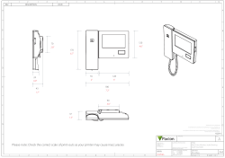 Net2 Entry monitor scale drawing