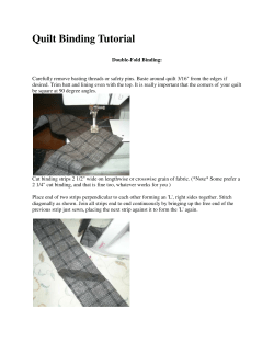 Quilt Binding Tutorial