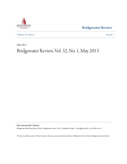 Bridgewater Review, Vol. 32, No. 1, May 2013