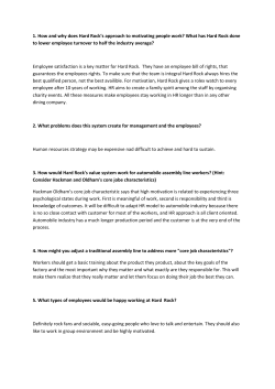 1. How and why does Hard Rock`s approach to