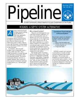 mounds: a septic system alternative