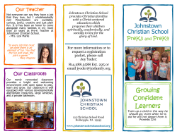 our current Preschool Brochure