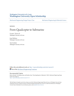 From Quadcopter to Submarine - Washington University Open