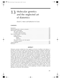 13 Molecular genetics and the neglected art of diatomics