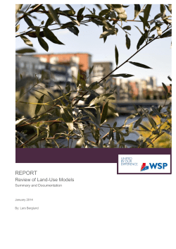 Review of Land-Use Models