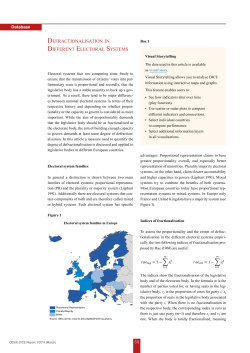 Defractionalisation in different electoral systems